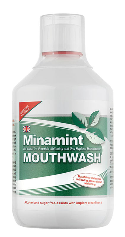 Minamint Whitening 2% Peroxide Mouthwash