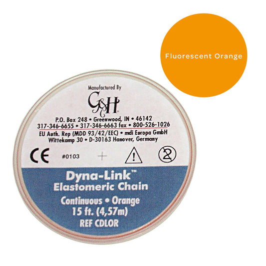 Dyna-Link Chain Fluorescent Orange Long