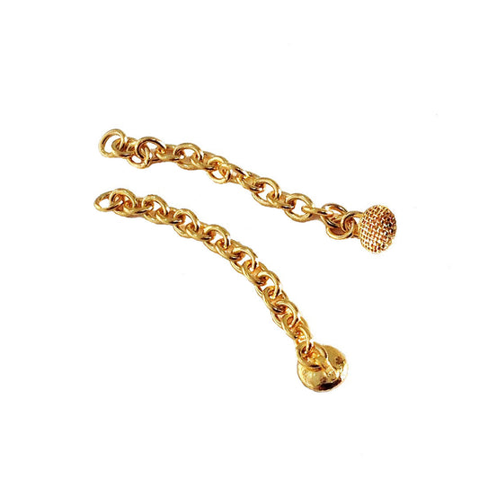 14k Gold Extrusion Hook with Chain