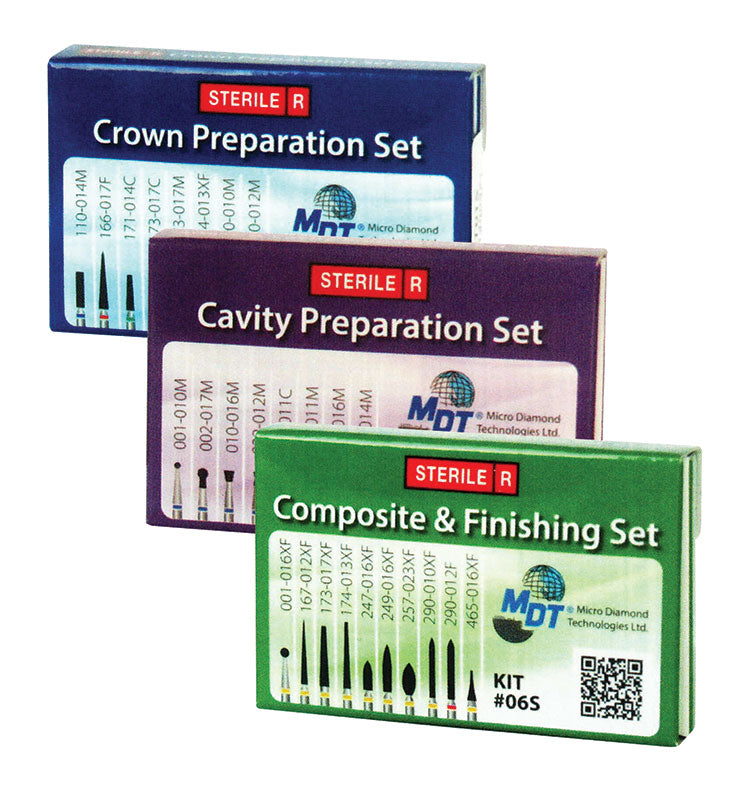 Sterile Diamond Burs Composite & Finishing Set