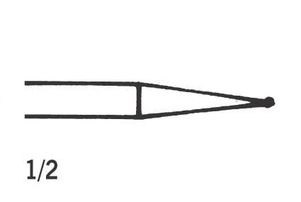 Steel Burs Round RA 1/2 006