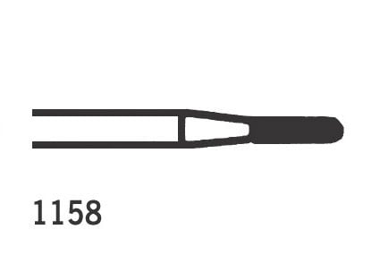 Jet TC Burs Straight Fissure Dome FG 1158 012