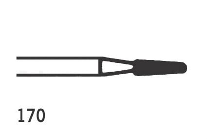 Jet TC Burs Straight Fissure Tapered FG 170 010