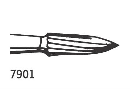 Jet TC Burs Needle Shaped Trimming & Finishing FG 7901 009