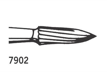 Jet TC Burs Needle Shaped Trimming & Finishing FG 7902 010