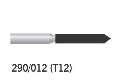 Diamond Burs Cylindrical Pointed FG No. 290/012 T12 Medium 290-012M (879)