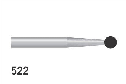 Diamond Burs Round FG No. 522 Ultra Fine 522 Ultra Fine 001-016XF (801)