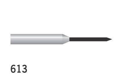 Diamond Burs Cylindrical Pointed FG No. 613 613 Medium 130-012SM (885)