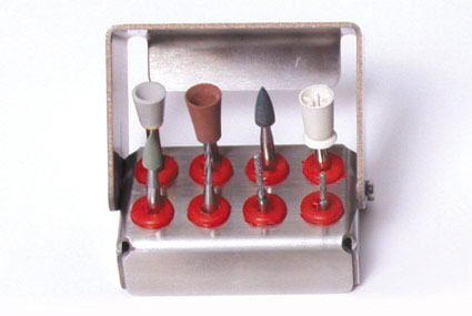 PlugIn Bur Holder 8 Holes Red