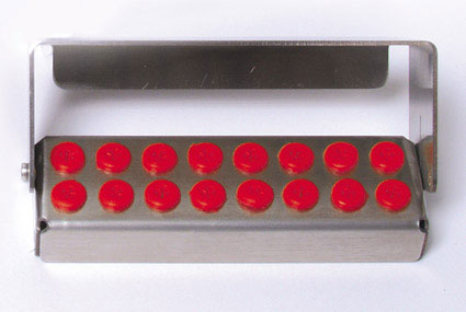 PlugIn Bur Holder 16 Holes Red