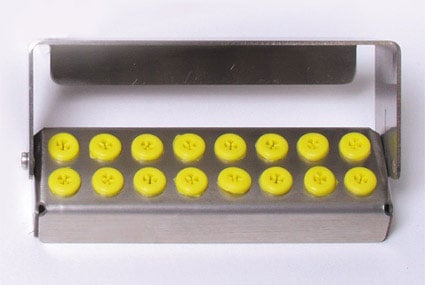 PlugIn Bur Holder 16 Holes Yellow