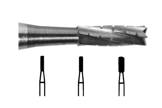 Tungsten Carbide Burs Flat Fissure Cross Cut FG 558 012