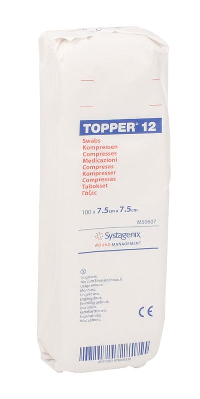 Topper 12 Swabs (Non-Sterile) 7.5cm  x 7.5cm