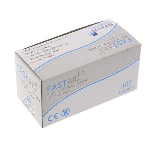 Fast Aid Pre-Injection Swabs – 70% IPA Alcohol