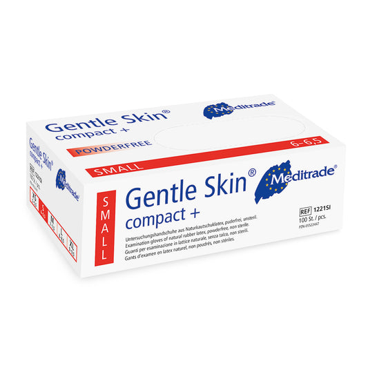 Gentle Skin compact+ Latex Gloves Powder Free Small