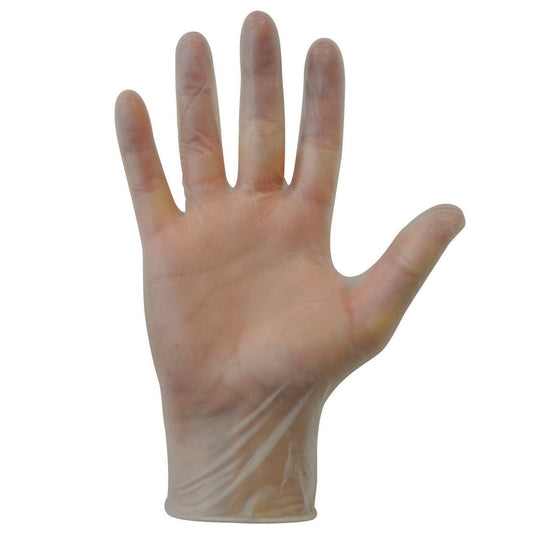 Clear Vinyl Examination Gloves Powder Free Small