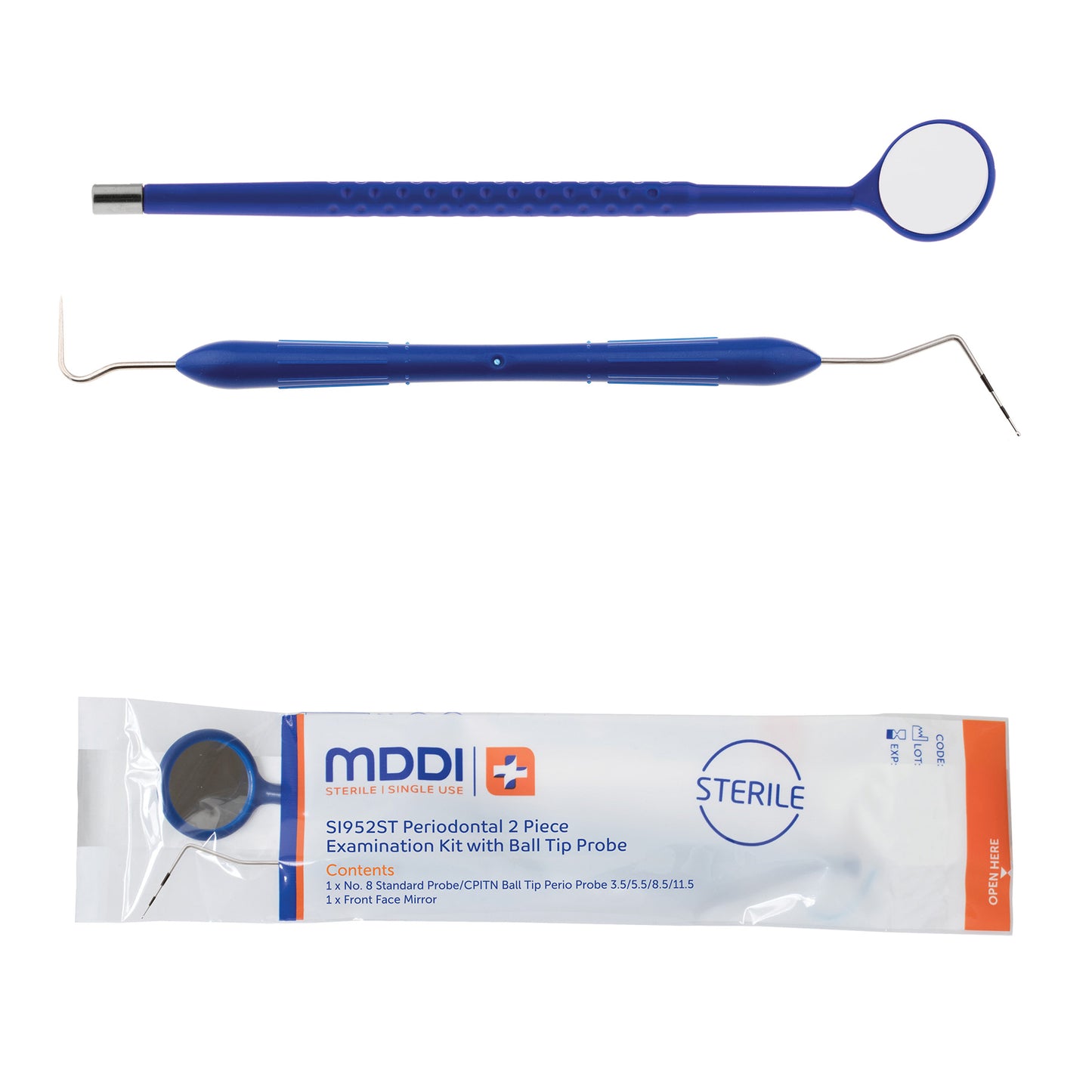 Periodontal 2-Piece Examination Kit with CPITN-C Probe