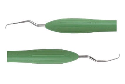 ErgoMax 3/4 Xsi Langer Curette Mini LM283-284M (Green)