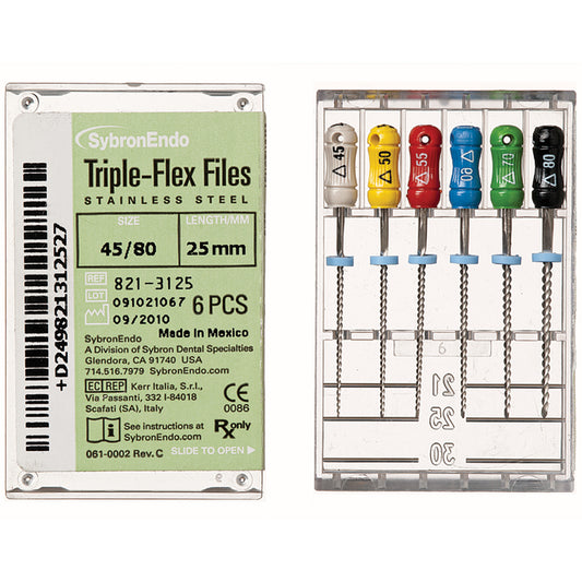 Triple-Flex Files 25mm Size 30 Blue