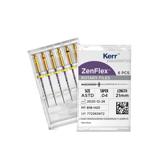 ZenFlex NiTi File .04 21mm Size 20-45  Assorted