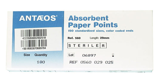 Sterile Paper Points 15/40 Assorted