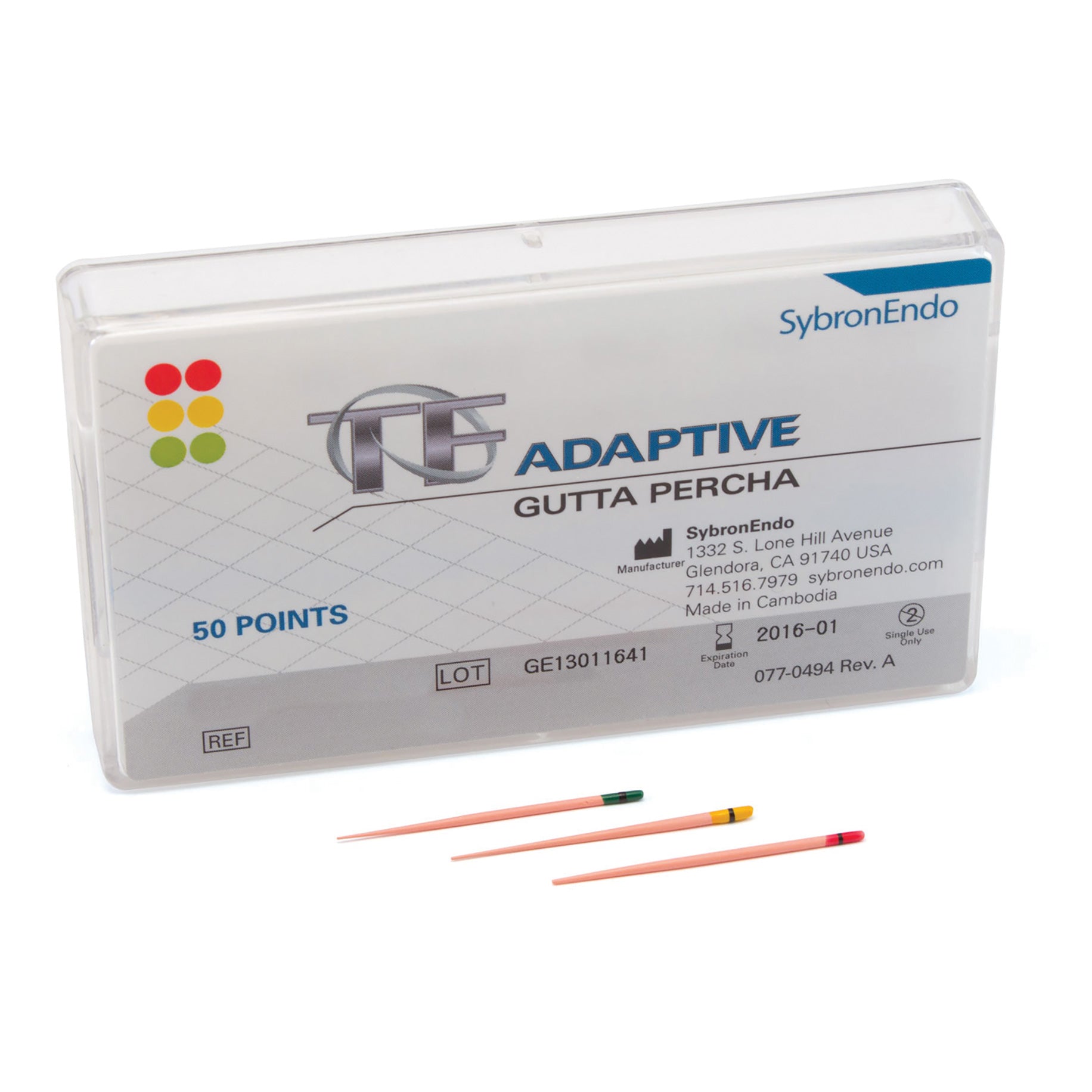 TF Adaptive Gutta Percha Points Ml1/ML2/ML3 Assorted