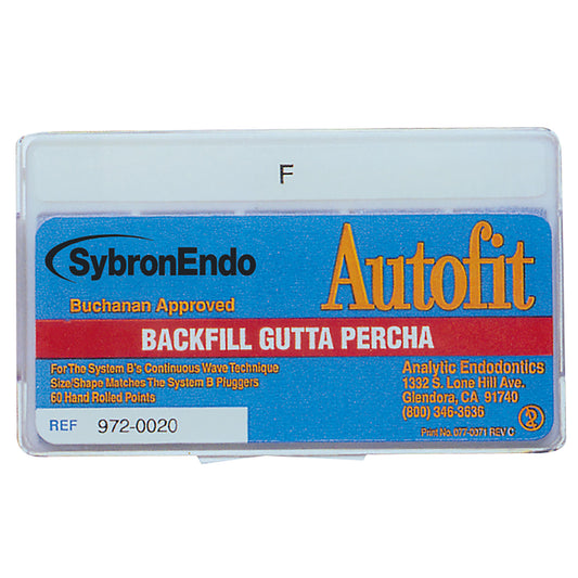 Autofit Backfill Gutta Percha Points Medium/Large
