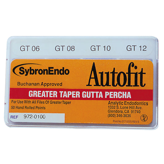 Autofit Greater Taper Gutta Percha Points Size .08