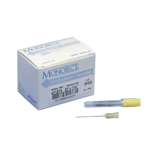 Monoject Endo Needle 27G x 1.25&quot; Yellow