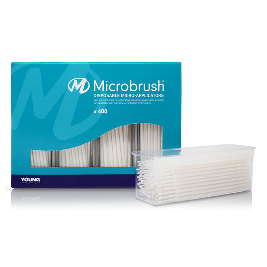 Microbrush Plus Superfine (1.0mm) White - Refill Pack