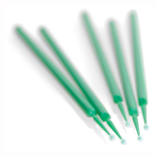 Disposable Mini Applicator Brushes Fine - Light Green