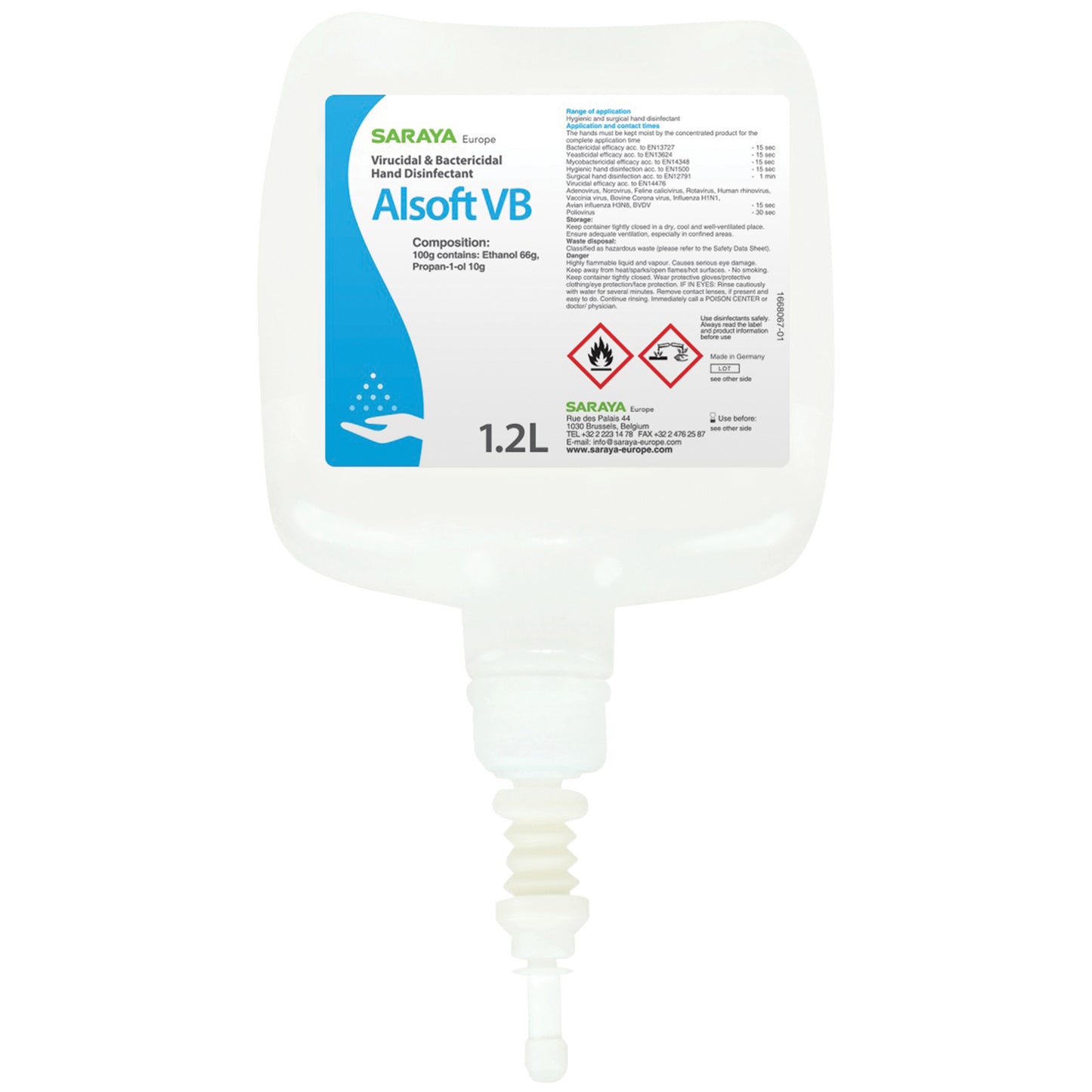 Saraya - Alsoft-VB Hand/Skin Disinfectant (previously Alsoft-E)