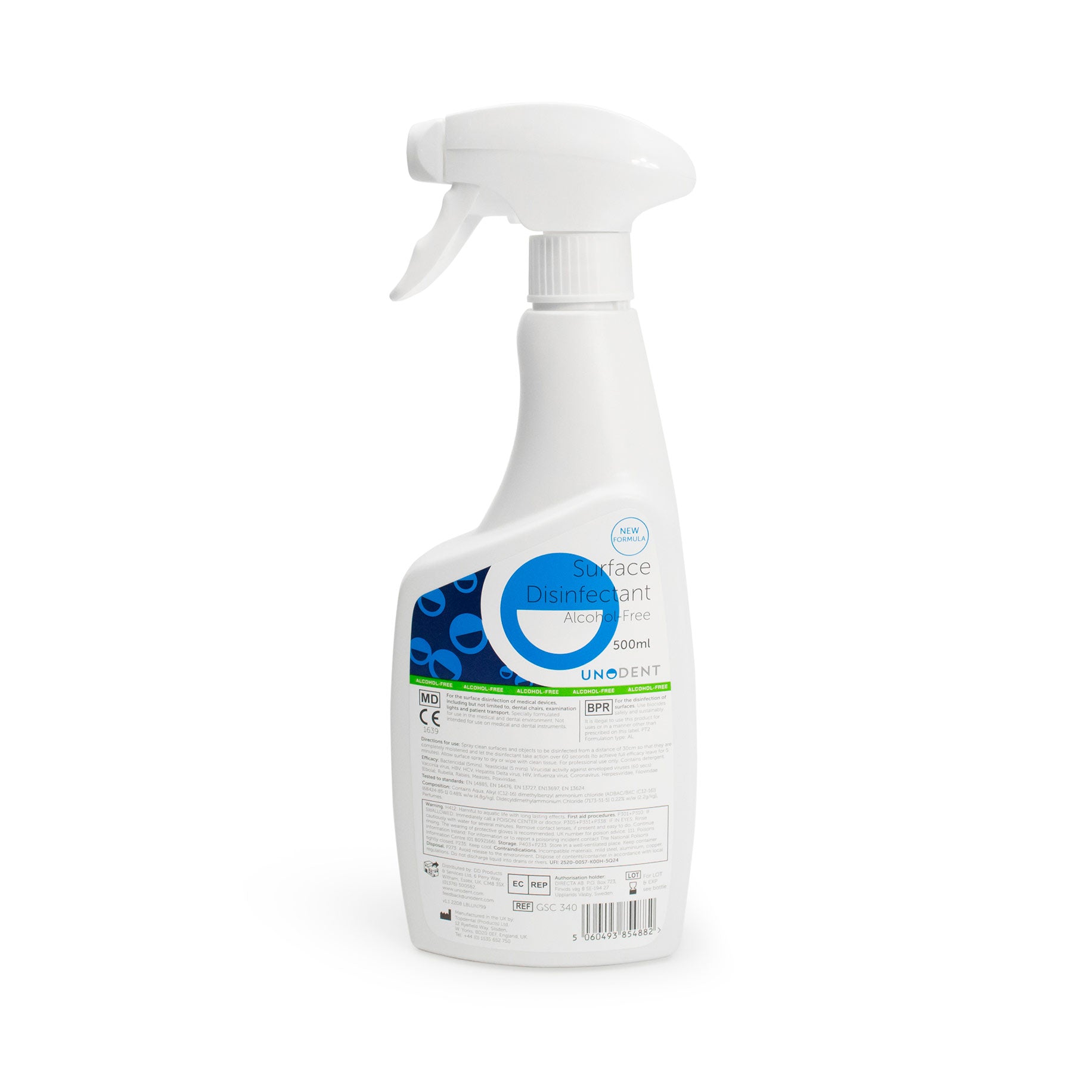 NEW Formulation Alcohol-Free Hard Surface Disinfectant Spray With Trigger