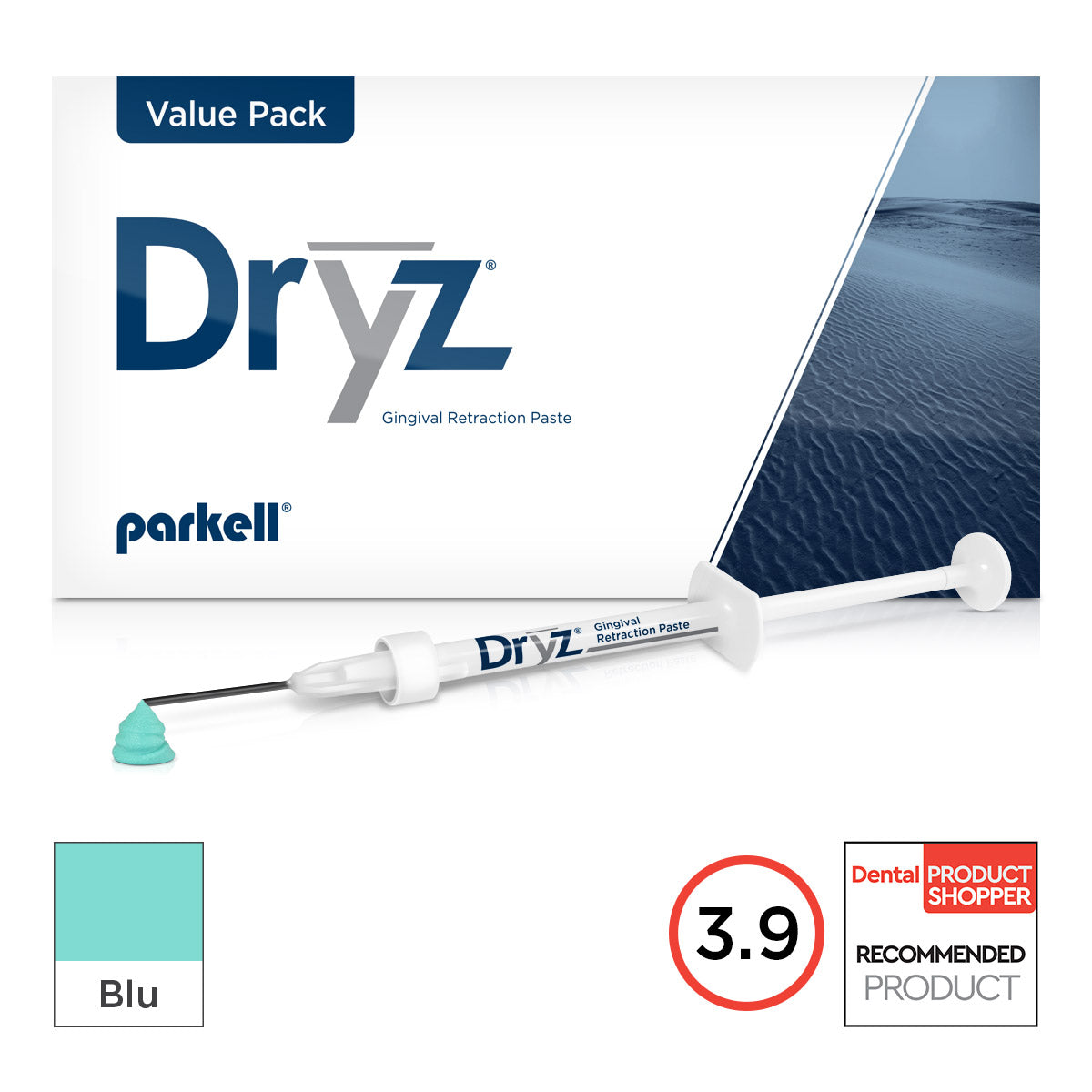 Dryz Blu Syringe Gingival Retraction Paste Value Pack