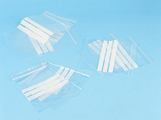 Plastic Minigrip Bags (Write-on) Ref: PA125 - 4&quot; x 5.5&quot;