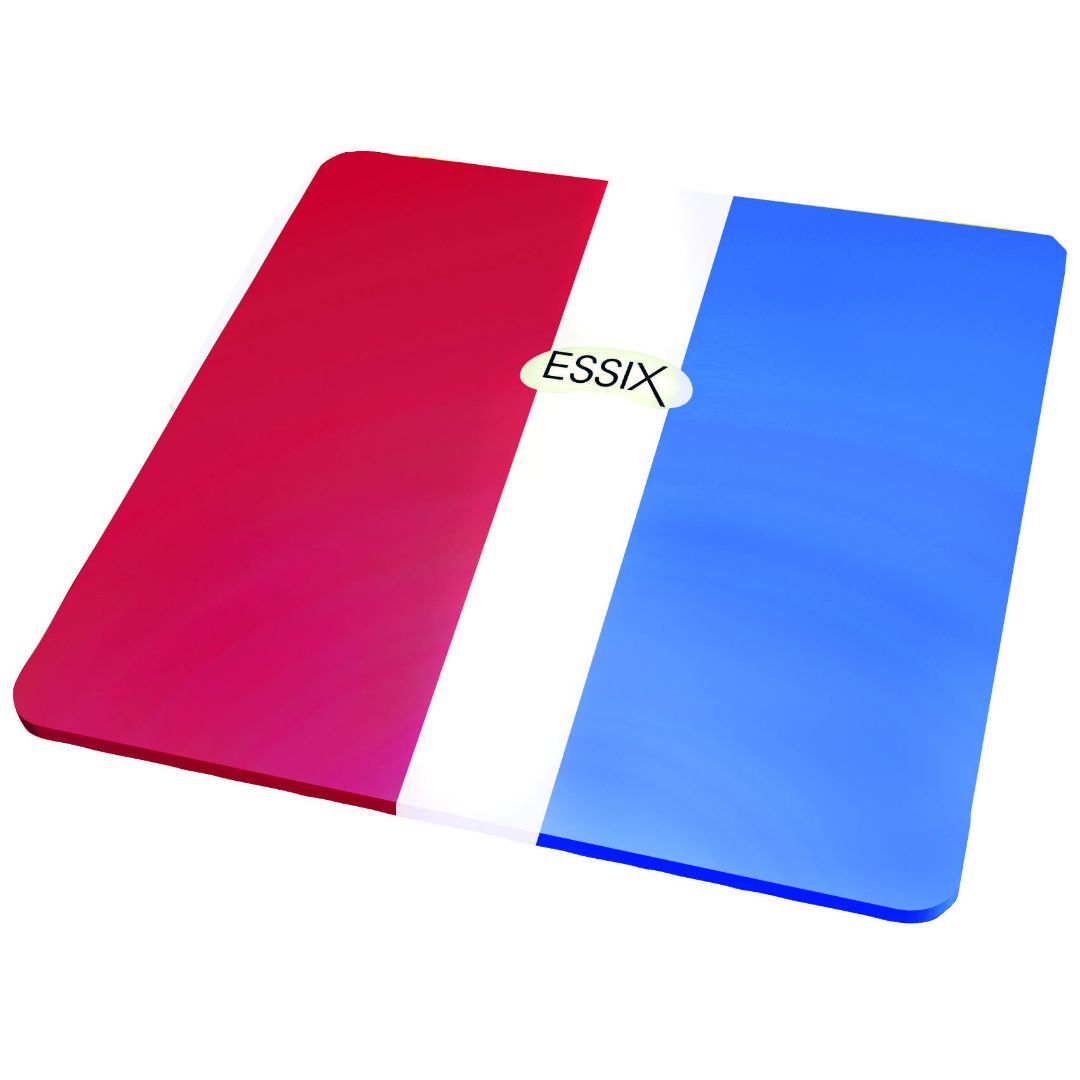Essix Mouthguard Material Red,White & Blue 5&#39;&#39; Square 4mm 1MLT5