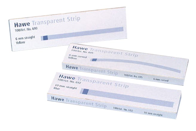 Transparent Strips Straight 8mm x 100mm Red (Ref. 691)