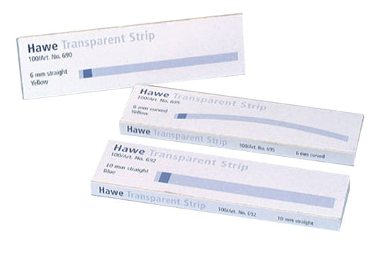Transparent Strips Straight 8mm x 100mm Red (Ref. 691)