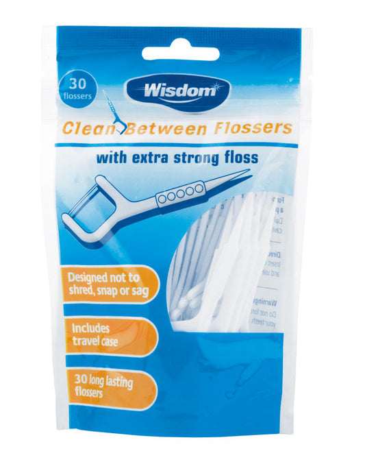 Clean Between Flossers with extra strong floss
