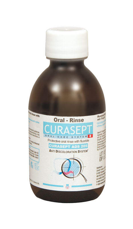 Curasept ADS Oral Rinse 205 - with Fluoride (0.05% Chlorhexidine)