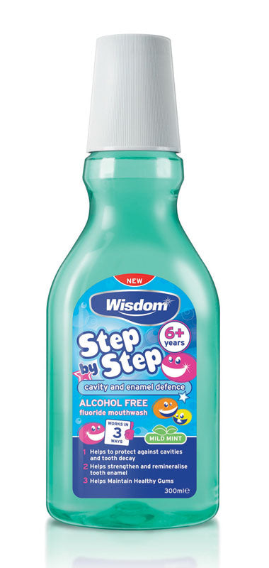 Step by Step Mouthwash 6+ Years - Mild Mint