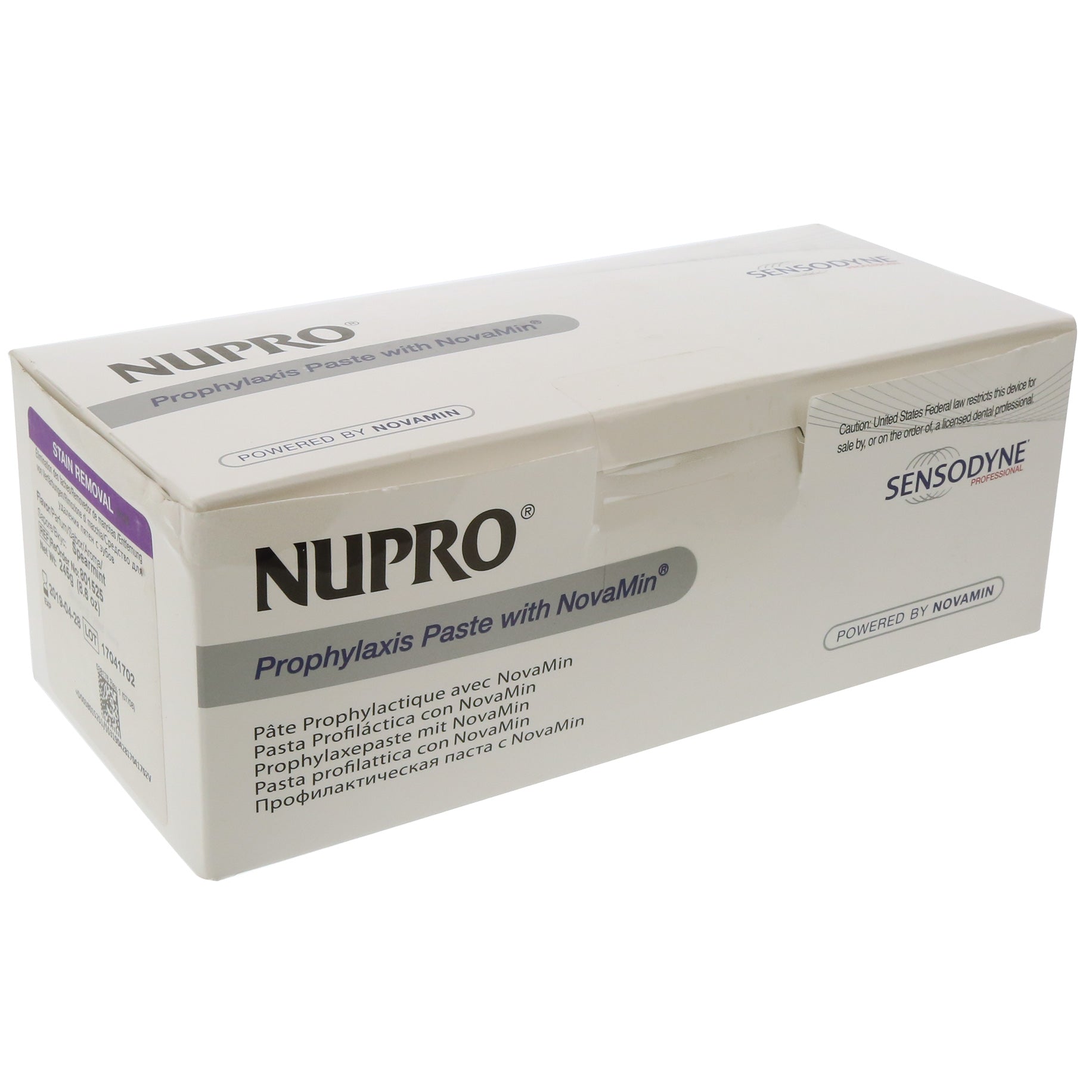 NUPRO Sensodyne Paste Cups Stain Removal - Orange with fluoride