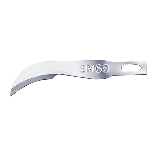 Scalpel Blades - Red, Sterile, Stainless Steel, Fine No. SM68