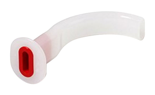 One-Piece Guedel Airway Disposable Size 4, ISO 10.0 Red, Sterile