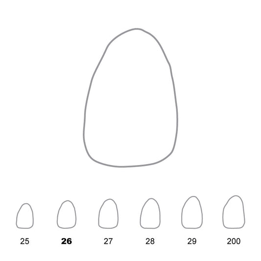 Temporary Crowns Upper Lateral Incisors Left 26