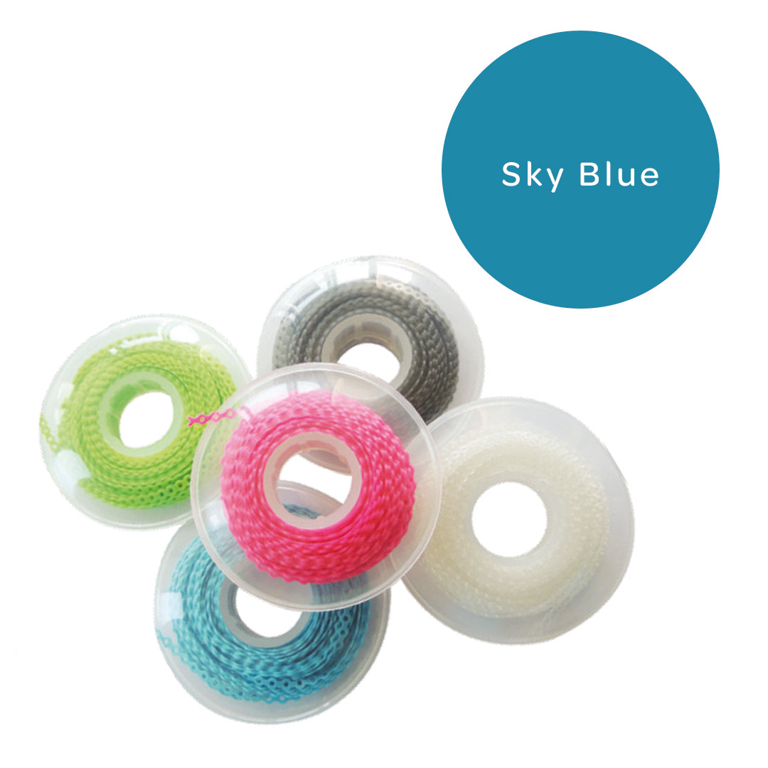 Elastomeric Chain Continuous Sky Blue