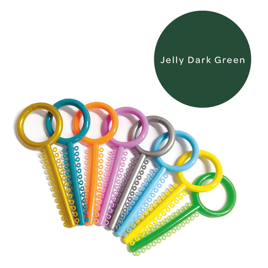 Elastomeric Ligatures Jelly Dark Green